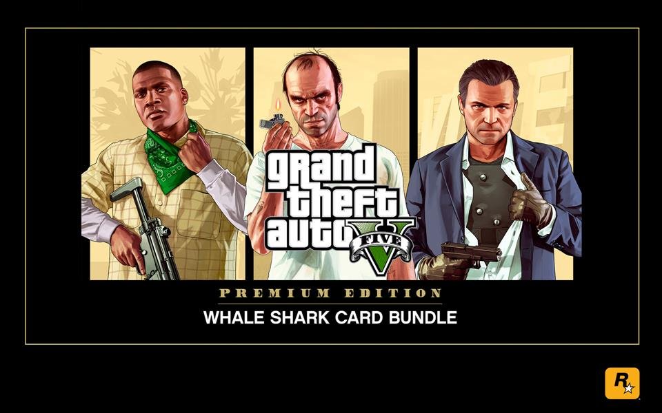 Grand Theft Auto V: Premium Online Edition & Whale Shark Card Bundle cover